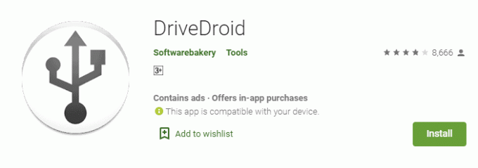 Instalați și rulați aplicația Drivedroid