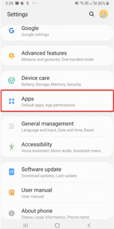 Deschideți setările telefonului mobil - Eroare la încărcare pe Google Drive
