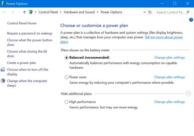 Sådan bruges strømindstillinger på Windows10