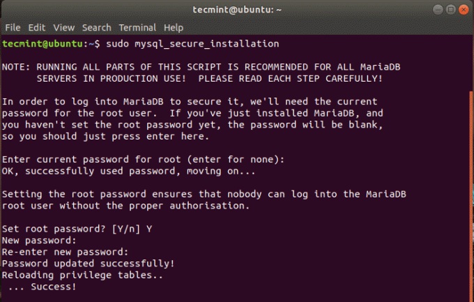 Задайте MySQL парола в Ubuntu
