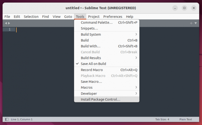 Namestite Package Control v Sublime Text