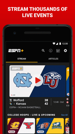 ESPN - Aplicație de streaming sportiv