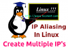 Izveidojiet vairākas IP adreses vienam tīkla interfeisam