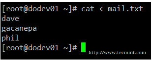 Voorbeelden van Linux Cat-opdrachten