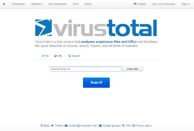  Scan bestanden en URL zonder enige antivirus geïnstalleerd