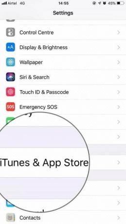 Wählen Sie iTunes & Apps auf dem iPhone - tweaklibrary