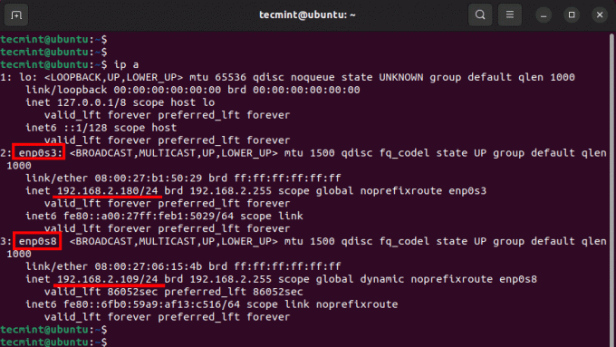 Список мережевих інтерфейсів в Ubuntu
