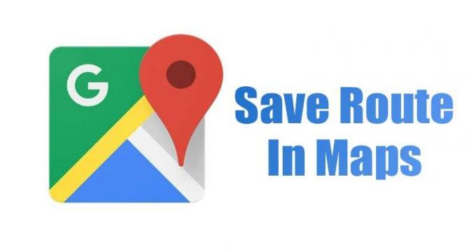 Een route opslaan op Google Maps voor Android