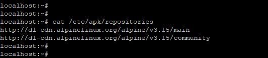 Alpine Linuxi hoidlad