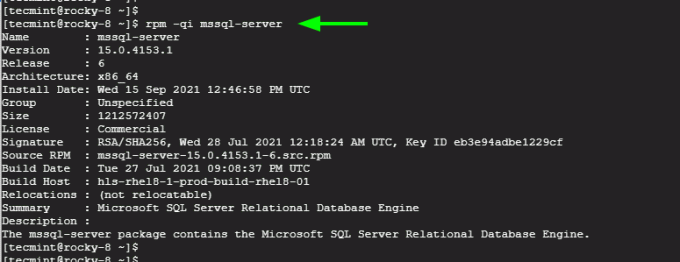 Проверьте установку Microsoft SQL Server