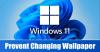Kuidas takistada teistel teie Windows 11 taustapilti muutmast