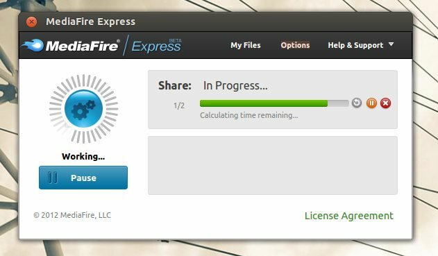 mediafire express linux klijent na poslu