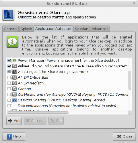 Xfce Session Manager