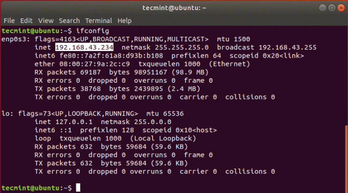 Перевірте IP -адресу сервера Ubuntu