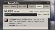 Use temas para hacer que DestroyTwitter se mezcle en su escritorio Ubuntu