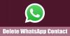 كيفية حذف جهة اتصال WhatsApp على جهازك