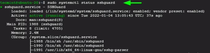 Provjerite SSHGuard u Ubuntu