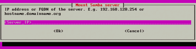 Смонтировать сервер Samba