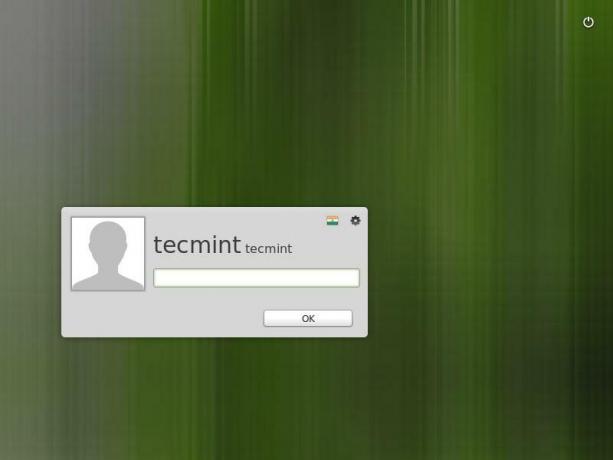 Linux Mint 16 Ecran de autentificare