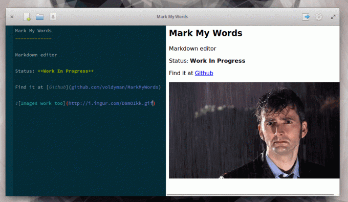MarkMyWords Markdown Editor voor Linux