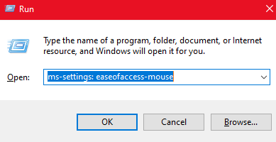Povolí kláves myši