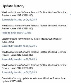 Găsiți istoricul actualizărilor în Windows 10