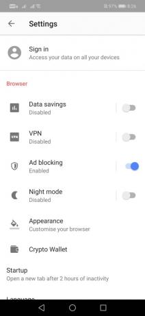 Răsfoiți în siguranță pe web cu VPN-ul gratuit Opera de pe Android