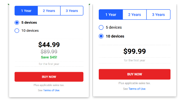 Prețuri comparate