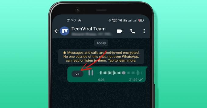 Hoe de afspeelsnelheid van WhatsApp-spraakberichten te verhogen?