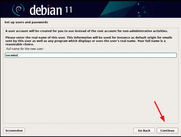 Debian 11-Benutzername