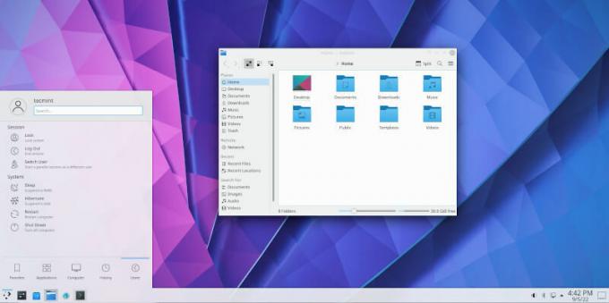 Debian 11 KDE-Plasma-Desktop