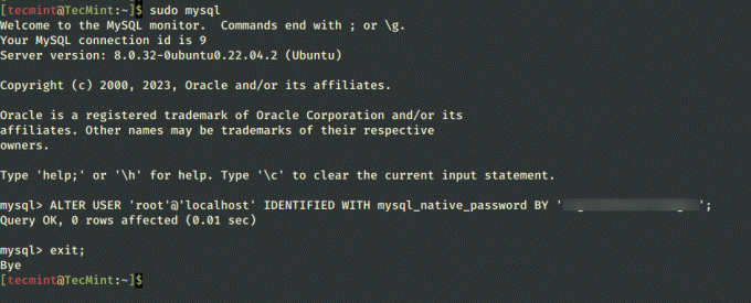 Establecer contraseña de MySQL en Ubuntu