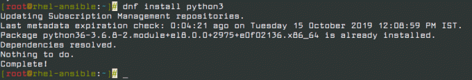 Instalați Python3 în RHEL 8