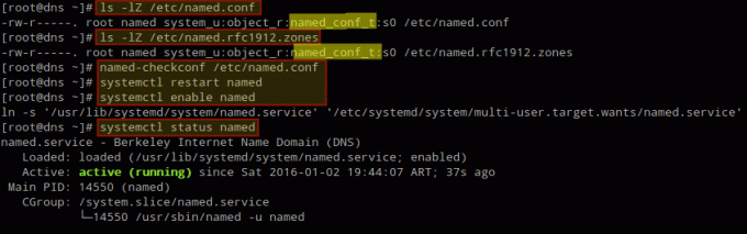 DNSネームドサービスを構成して開始する