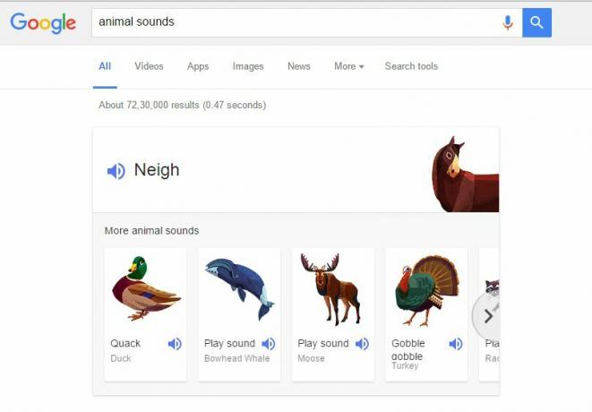 जानवरों की आवाज़ें