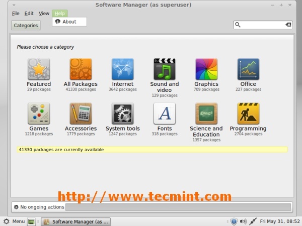Linux Mint 15 Software-Manager