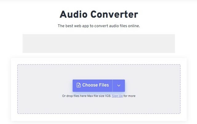 Freeconvert Audio Converter