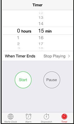 Setel Pengatur Waktu Tidur untuk Musik di iPhone