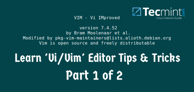 Linux Vi 및 Vim 트릭과 팁