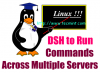 Uporaba DSH (Distributed Shell) za izvajanje ukazov Linuxa na več strojih