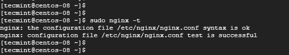 Periksa File Konfigurasi Nginx di CentOS