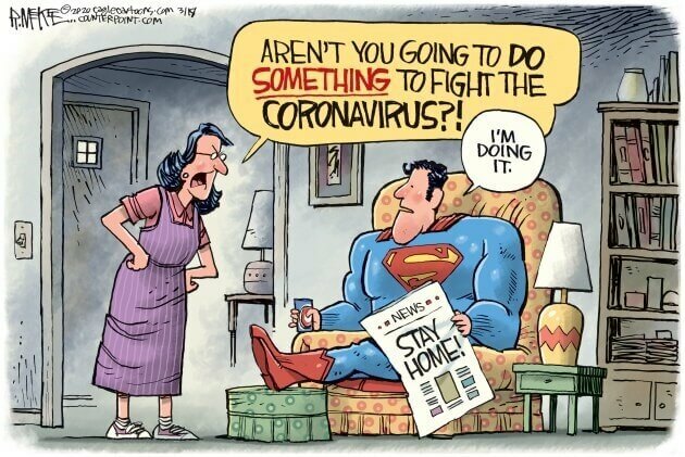 Superman acceptă distanțarea socială