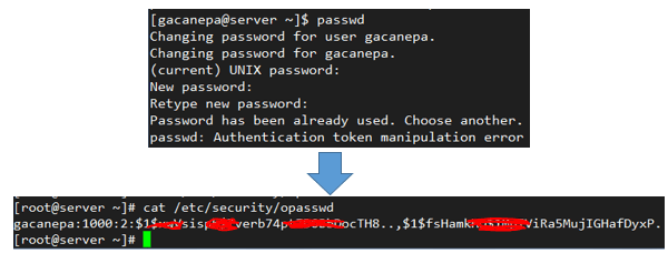 Campi password Linux