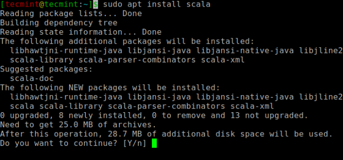 Установите Scala в Ubuntu
