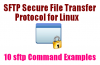 10 sFTP parancs példa fájlok átvitelére távoli szervereken Linux alatt