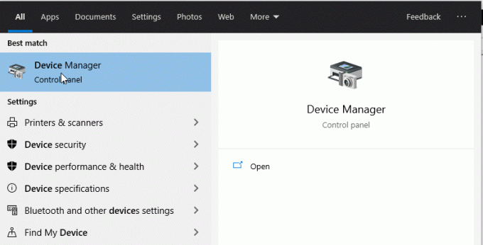 Manager dispozitive Windows 10