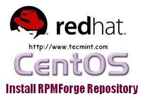 Nainstalujte si úložiště RPMForge do Centos