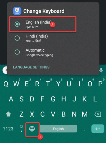 Faceți clic pe Gboard pe Android