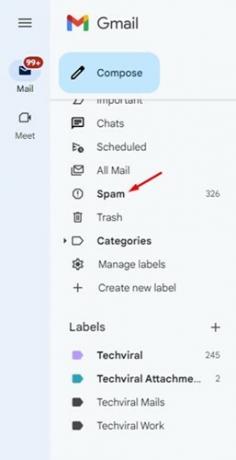 Überprüfen Sie den Spam-Ordner Ihres E-Mail-Posteingangs