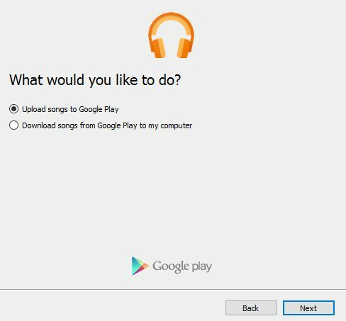 Загрузить музыку в библиотеку Google Play
